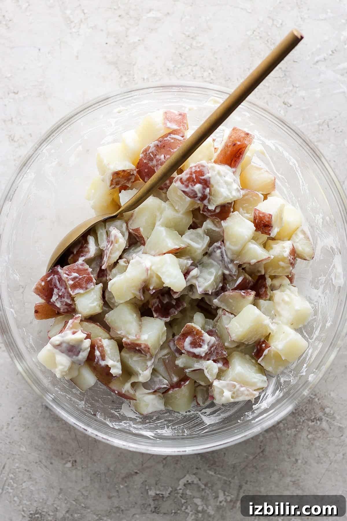 Potato salad for burrito
