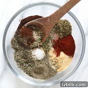 flavorful turkey seasoning in a bowl.