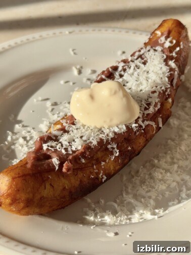 Bean Canoes (Canoas de Frijol) — fried ripe plantains filled with beans and cheese