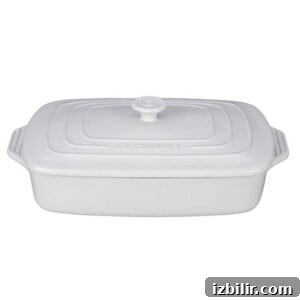 White casserole dish.