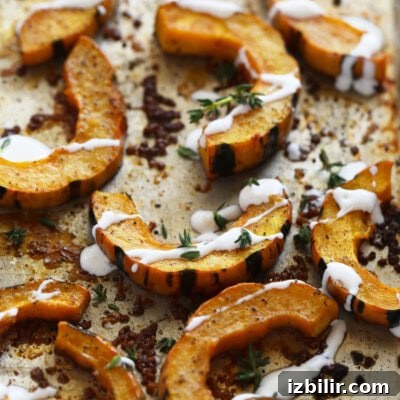 Thanksgiving Sides Worth Serving (Everything But Turkey) 20 roasted delicata squash on a pan
