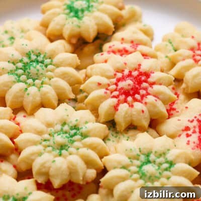 A plate of star-shaped cookies with red and green sprinkles.