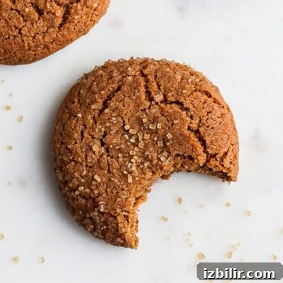 Chewy ginger cookies.
