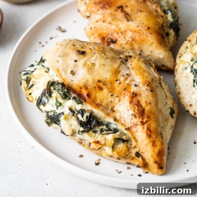 10 High-Protein Spring Recipes to Refresh Your Menu 12 Spinach stuffed chicken breast.