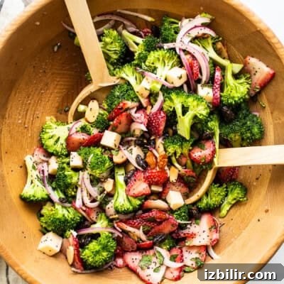 Strawberry broccoli salad.
