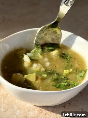 Roasted Salsa Verde with Avocado