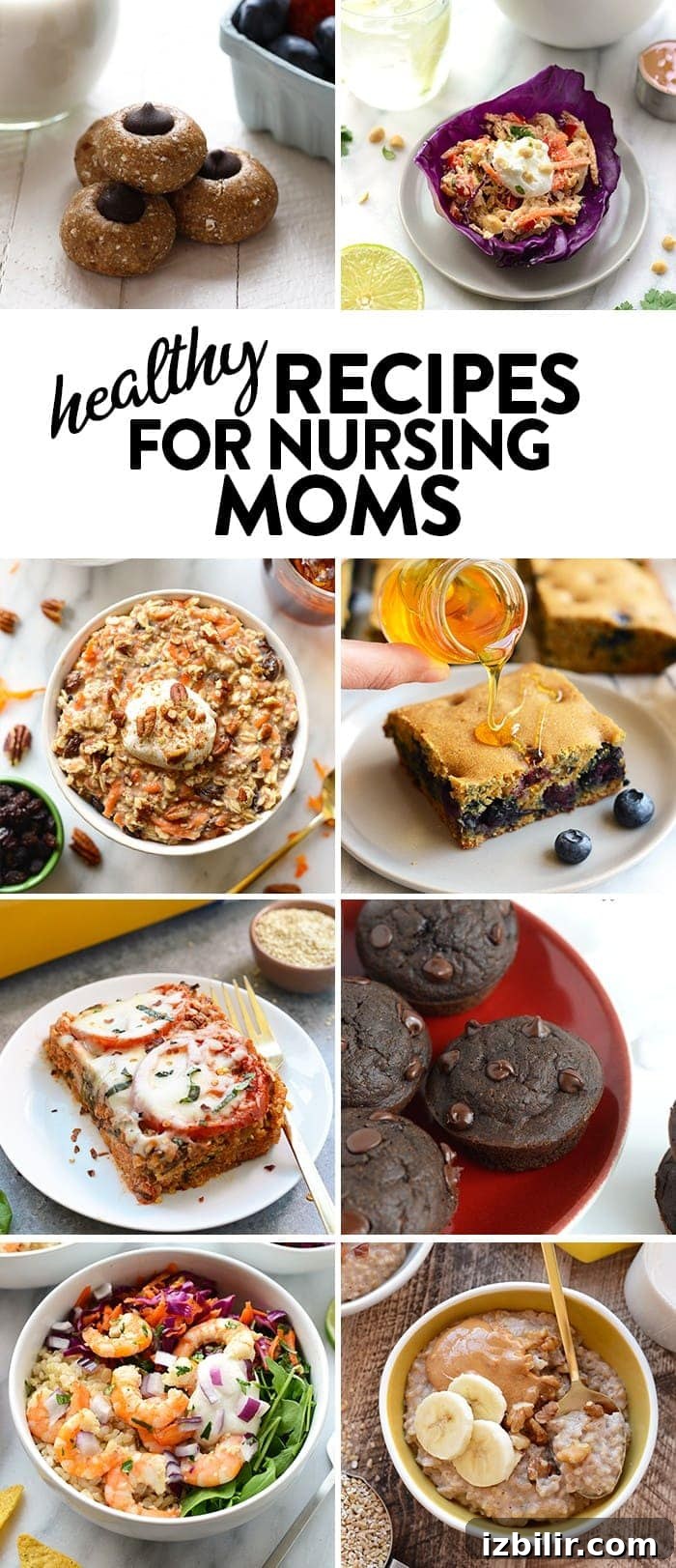 Healthy Recipes for Nursing Moms - nourishing meals and snacks for breastfeeding mothers
