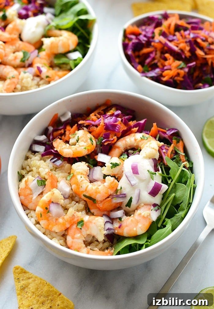 Cilantro Lime Shrimp Bowls