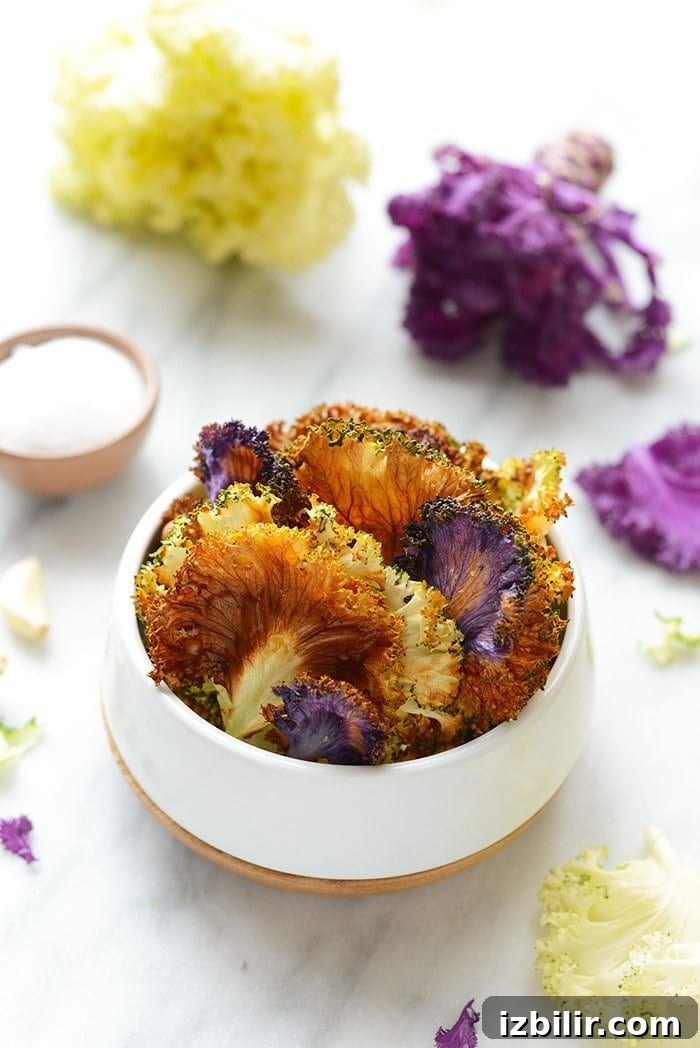 Garlic Roasted Kale Chips
