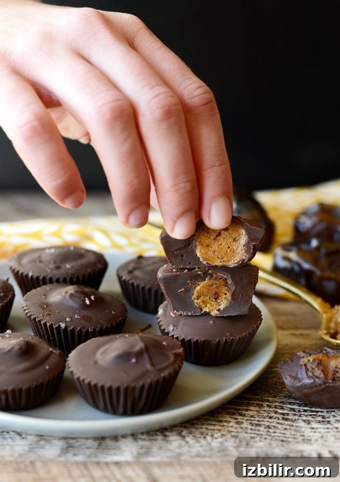 Healthy Salted Caramel Cups