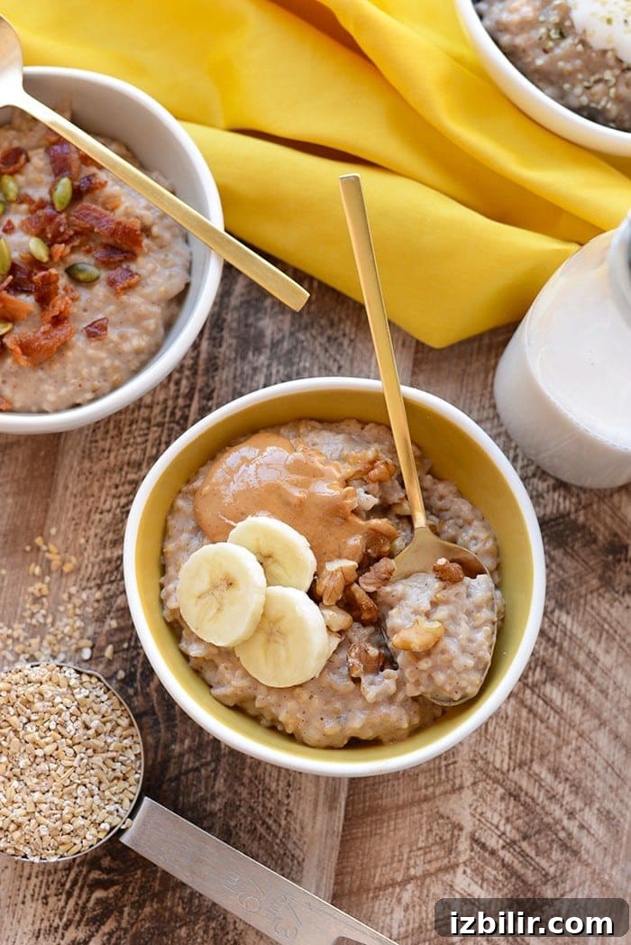 Crock Pot Maple Steel Cut Oatmeal
