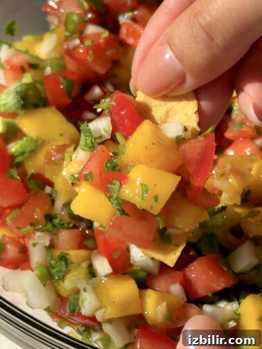 Spicy Mango Salsa in a bowl