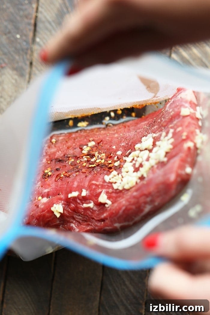 sous vide steak in skillet