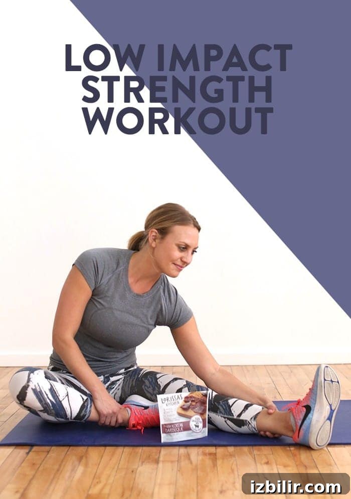 Low-Impact Full-Body Strength Workout with Lorissa's Kitchen 2 Looking for a low-impact workout? Try this 32-minute low impact strength workout that will fatigue your muscles and leave you shakey! These exercises are great for pregnant mamas, injury recovery, and anyone who wants a good burn.