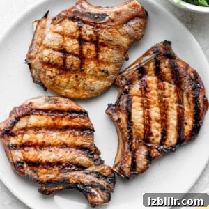 pork chops on plate