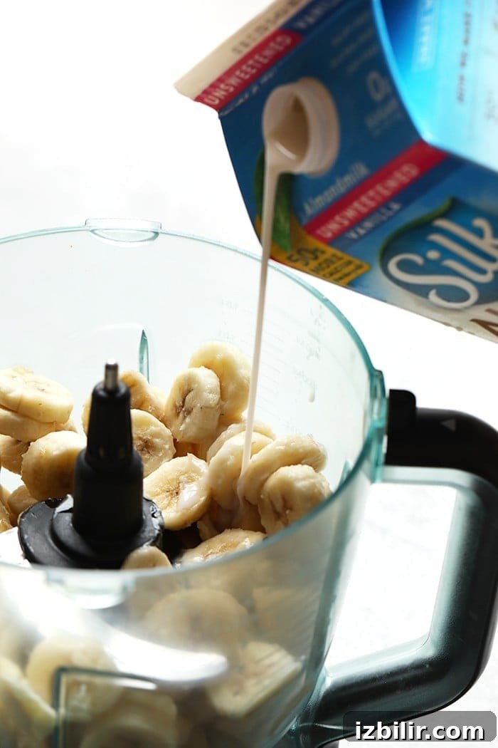 Cool off this summer with this Vegan Blueberry Muffin Banana Soft-Serve. It is naturally sweetened, delicious, and made with only six ingredients!