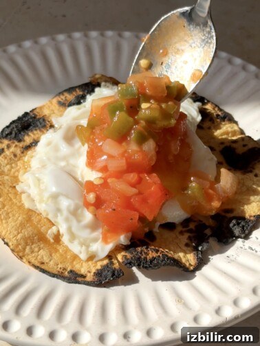 Salsa Ranchera in a bowl with rustic texture