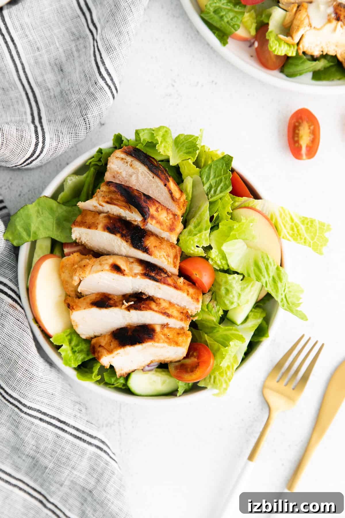Grilled Buffalo Chicken Salad Recipe with Blue Cheese 7 Buffalo salad with dressing