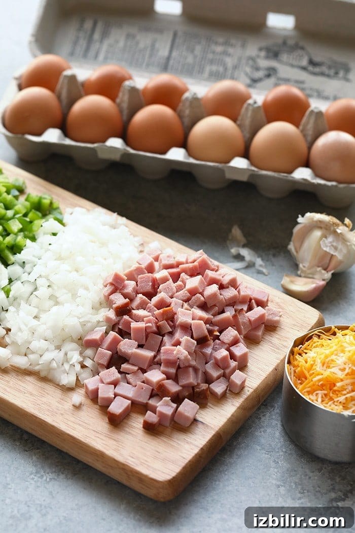 Serve a crowd this Healthy Denver Omelette Egg Bake or make it for meal-prep for the week! Either way, it's high in protein, only requires a few ingredients, and will become a staple in your kitchen.