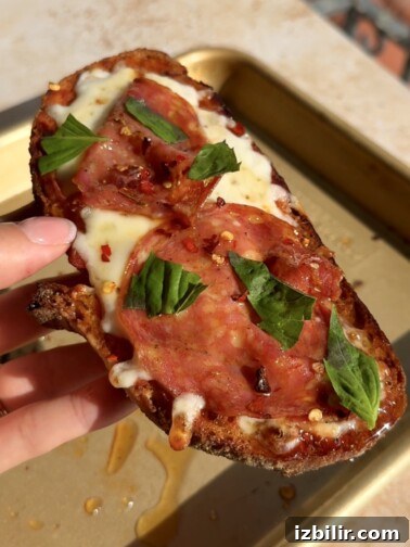 Bee Sting Pizza Toast