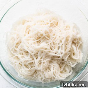 Creamy Thai Coconut Curry Soup with Lime and Ginger 12 Rice noodles in a bowl.