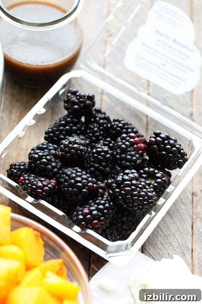Blackberries in a carton