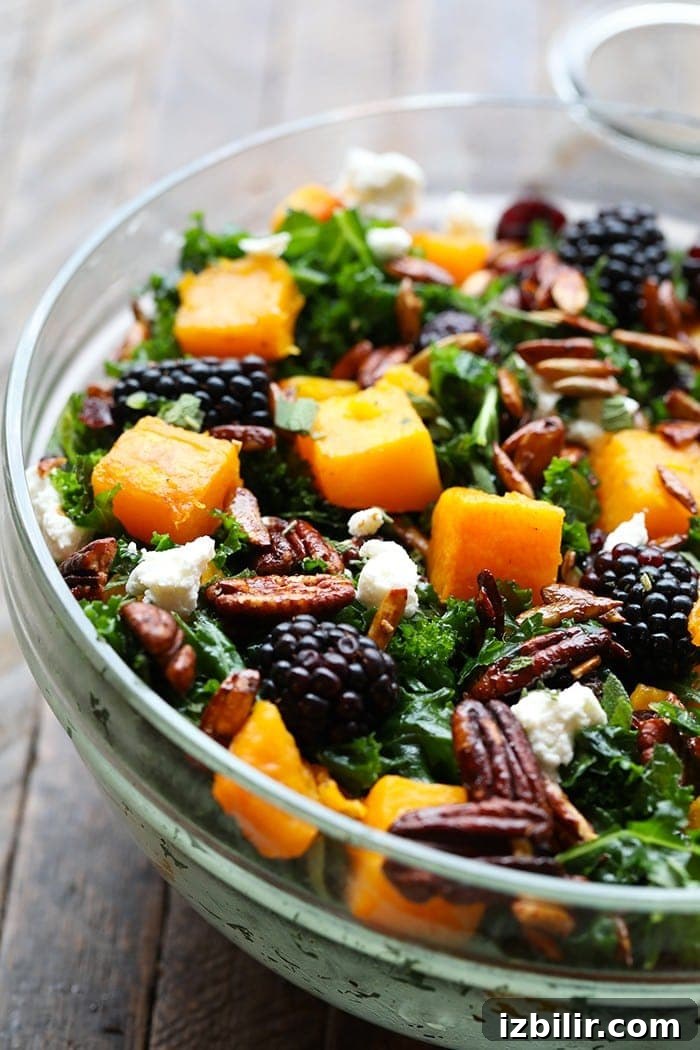 Harvest salad in a bowl