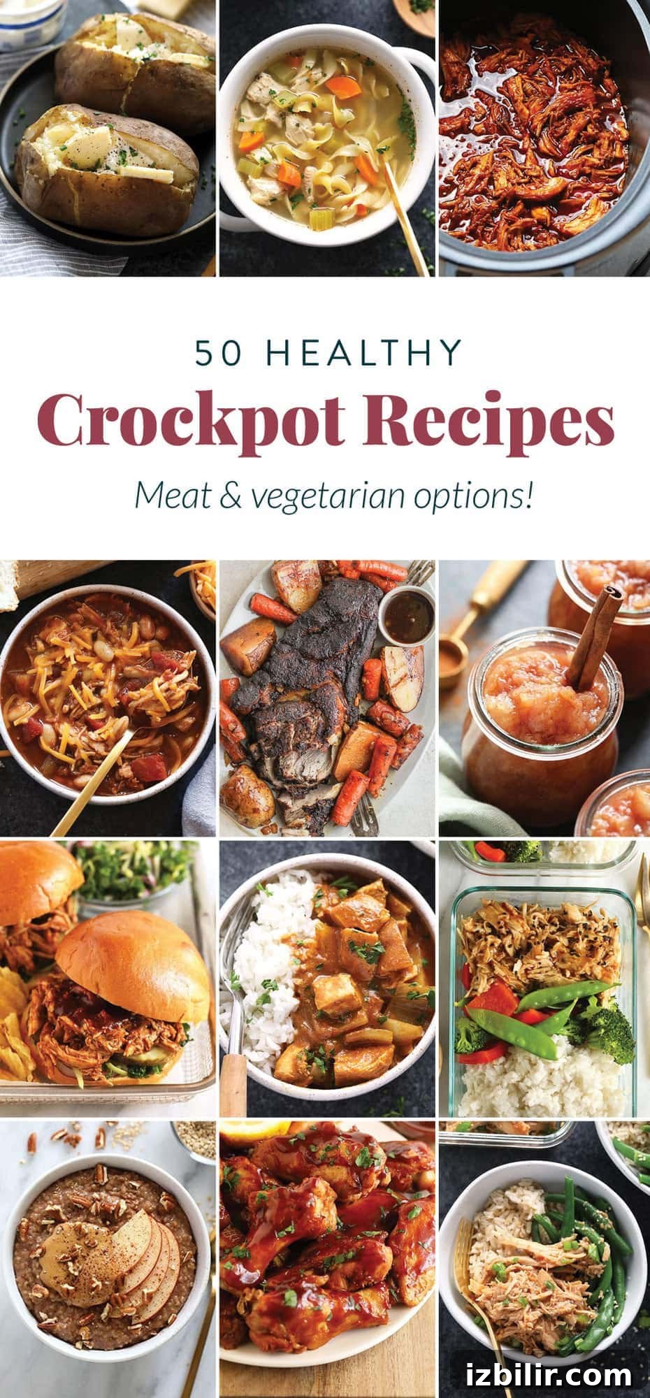 Crockpot season is here and it's time to start making all of your favorite healthy slow cooker recipes! crockpot recipes