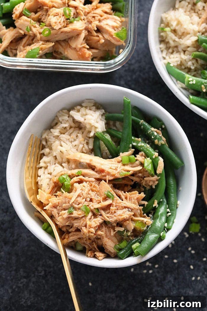 50 Crockpot and Slow Cooker Recipes for Busy Weeknights 3 honey garlic chicken in bowl
