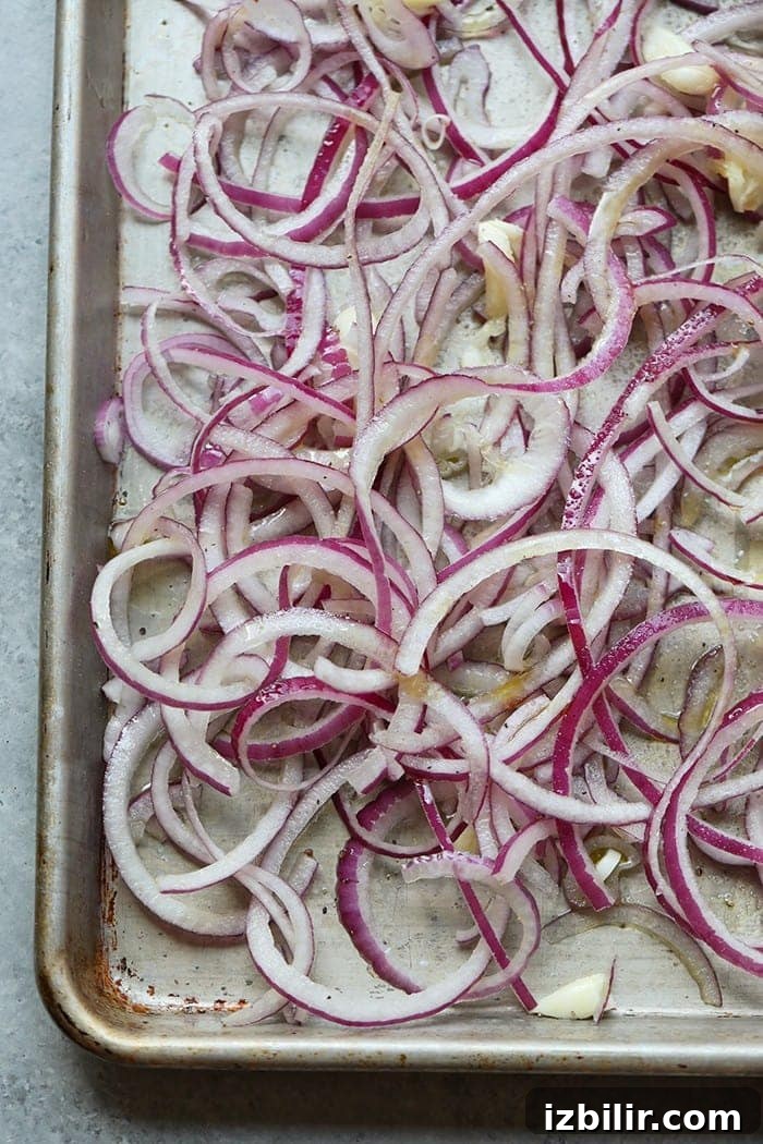 Caramelized onions in the oven.