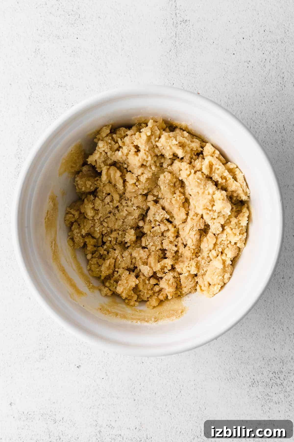 Cookie dough for almond flour sugar cookies cookie dough in bowl