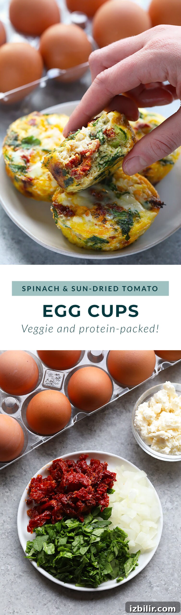Mediterranean egg cups hand holding plate of egg cups.
