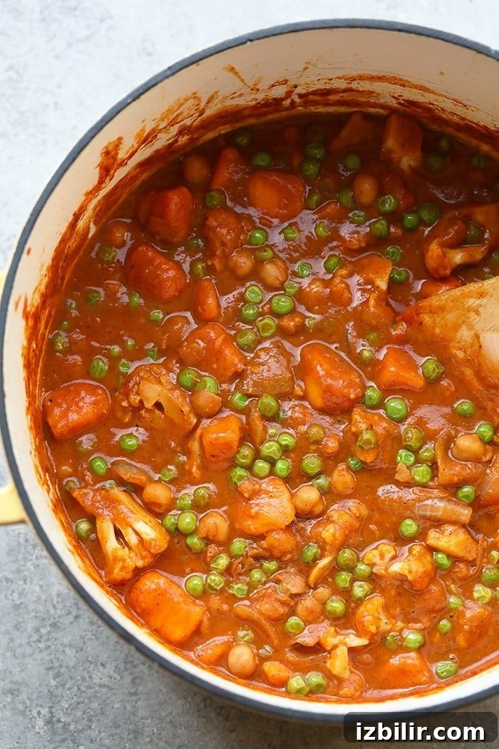 Cauliflower Tikka Masala Tikka masala in a dutch oven