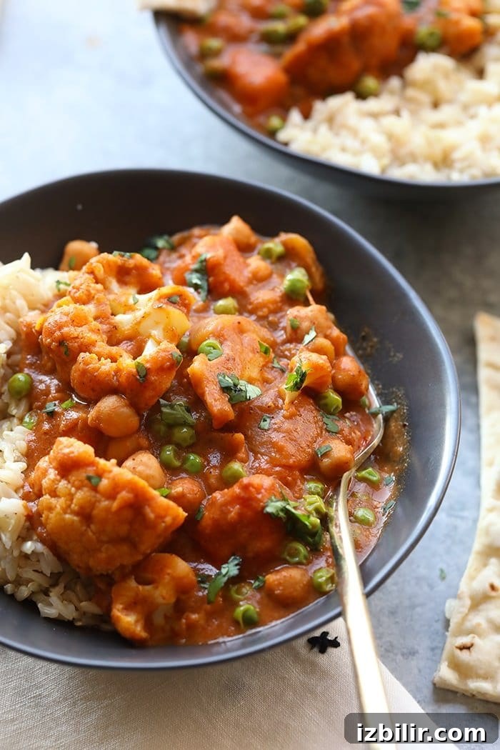 Cauliflower Tikka Masala Tikka masala recipe in a bowl