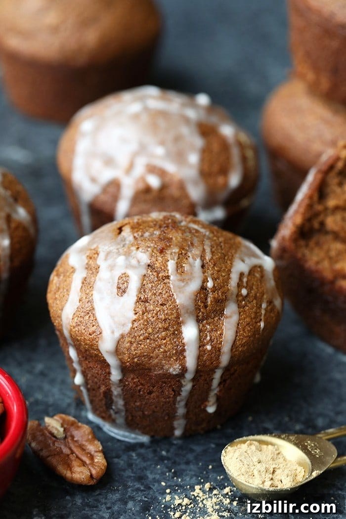 These festive and healthy coconut oil gingerbread muffins are made with 100% whole wheat flour, coconut oil, and tons of spicy flavors to make these delicious healthy muffins perfect for the holidays! Gingerbread Muffins
