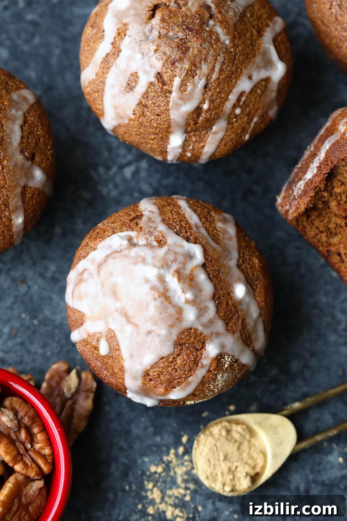 These festive and healthy coconut oil gingerbread muffins are made with 100% whole wheat flour, coconut oil, and tons of spicy flavors to make these delicious healthy muffins perfect for the holidays! Healthy Muffins