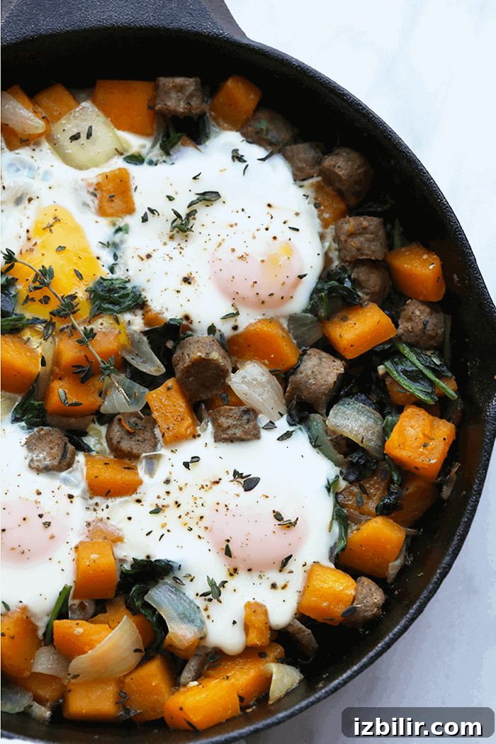Butternut squash breakfast hash