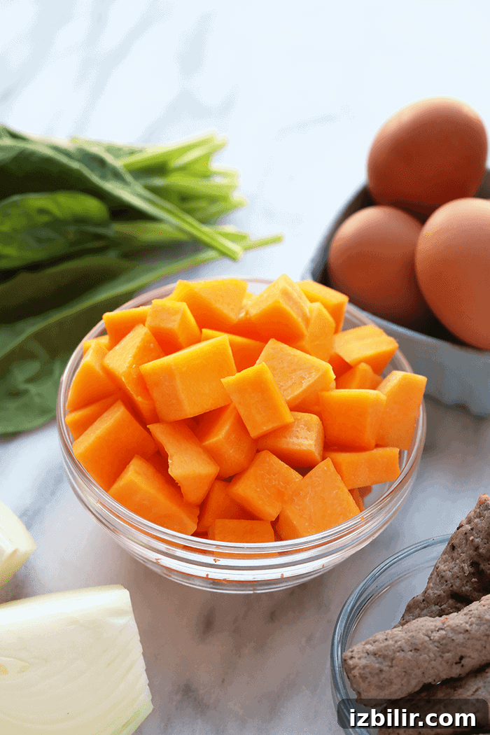 butternut squash in a bowl