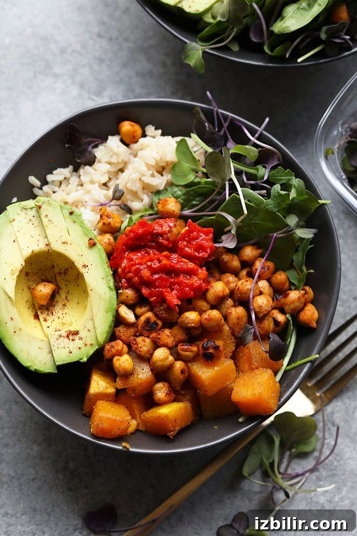 Buddha bowl prepared in a bowl