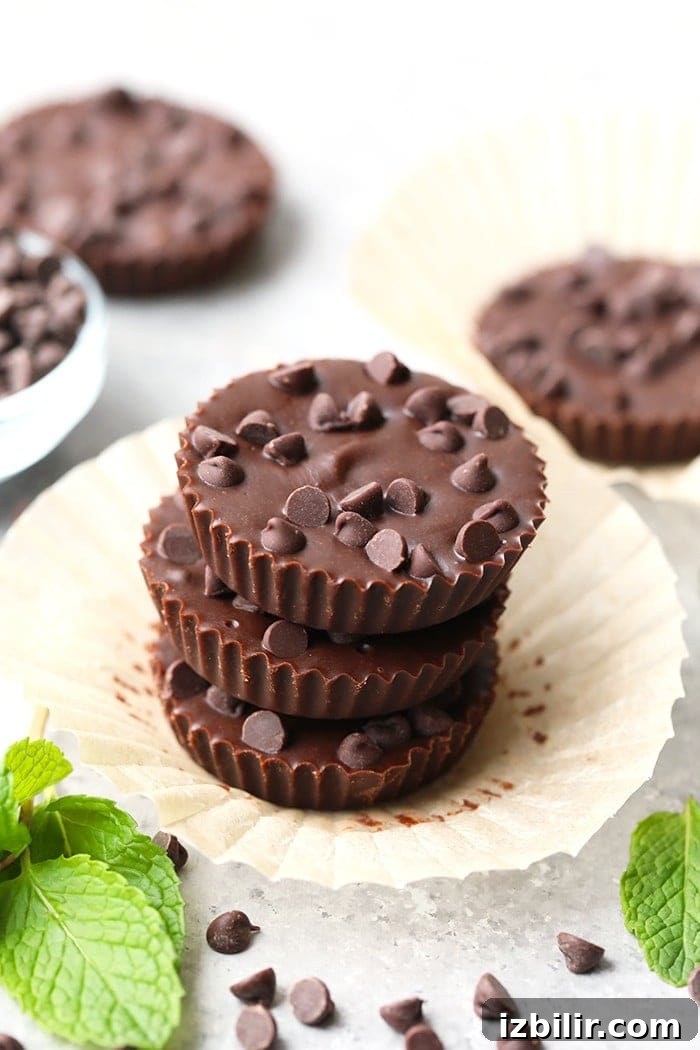 Thin Mint Almond Butter Cups Thin Mint Almond Butter Cups
