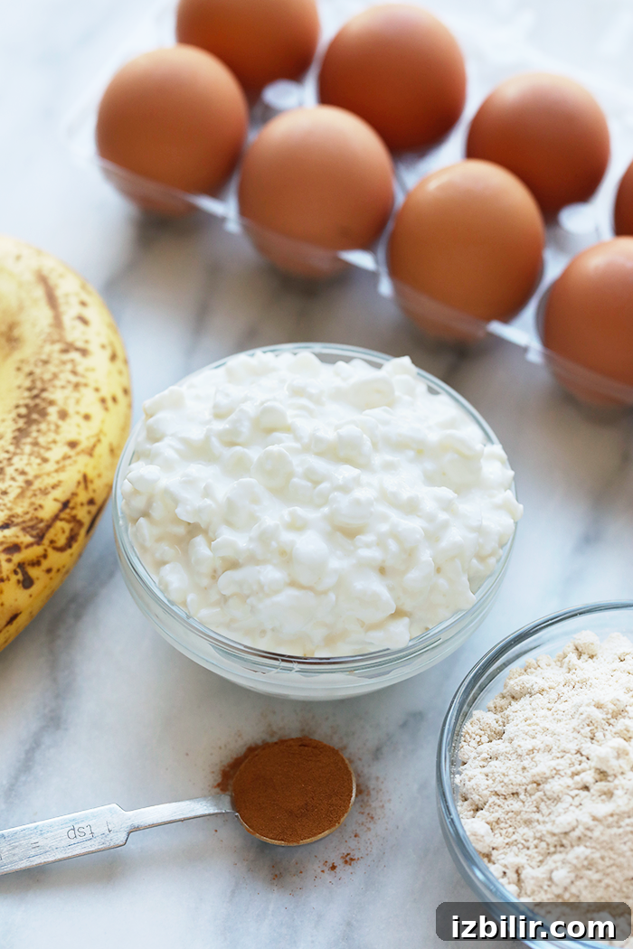 Fluffy Cottage Cheese Pancakes Recipe 3 Bowl of cottage cheese