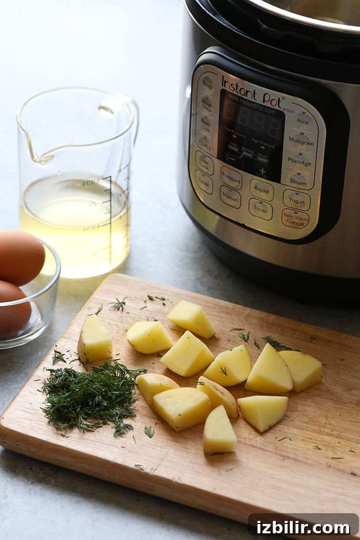 Ingredients on a cutting board.