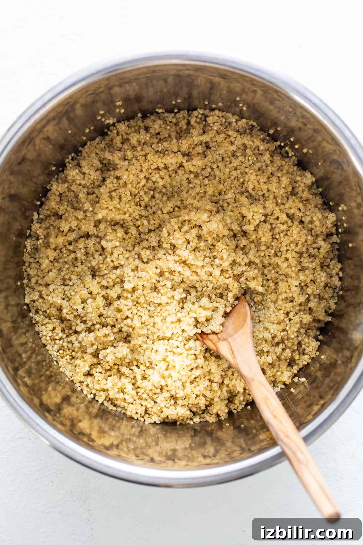 Fluffy quinoa in an Instant Pot. Fluffy quinoa in an Instant Pot.