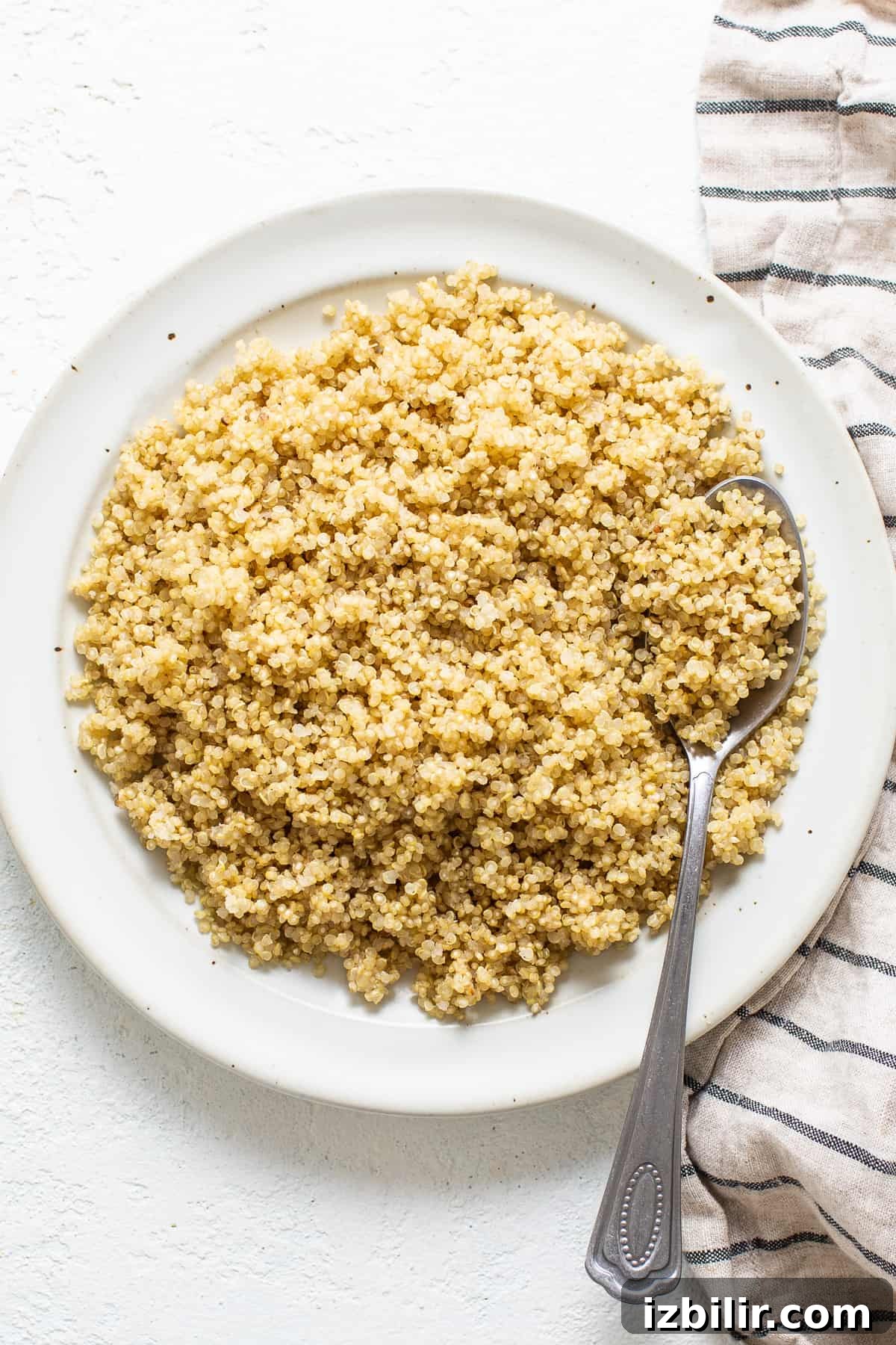 Quinoa on a plate. Quinoa on a plate.