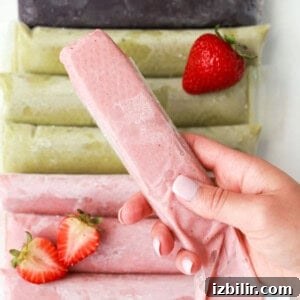 Creamy Banana Matcha Smoothie Recipe 2 Smoothie popsicle image