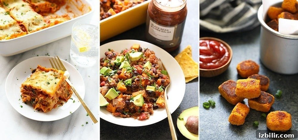 Sweet potatoes for every meal of the day (+ snacks and dessert!)! We rounded up 50 of our favorite healthy sweet potato recipes from Fit Foodie Finds (+ from some of our friends) and put them all right here for you. Different sweet potato meals!