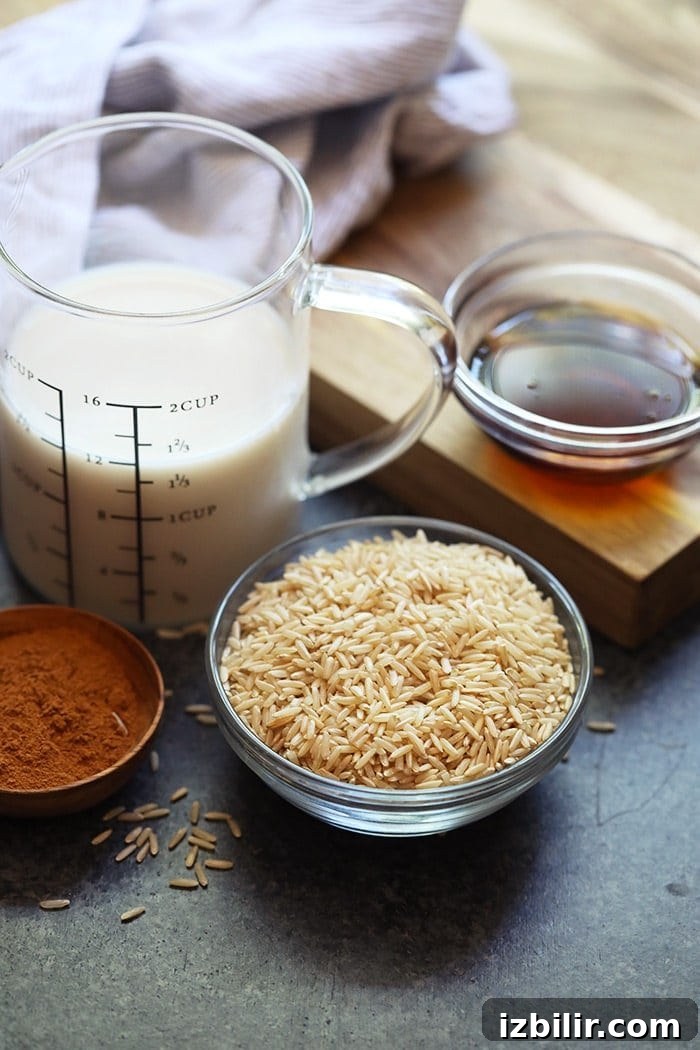 Creamy Brown Rice Pudding Recipe 3 Ingredients for brown rice pudding