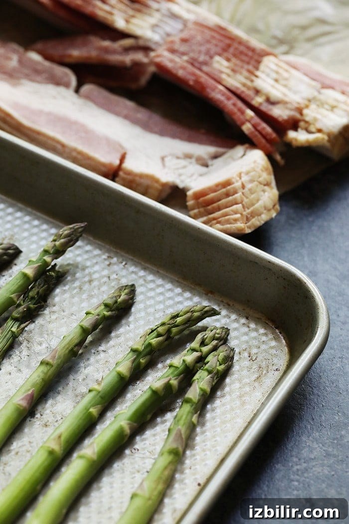 Ingredients for Bacon Wrapped Asparagus Ingredients for bacon wrapped asparagus