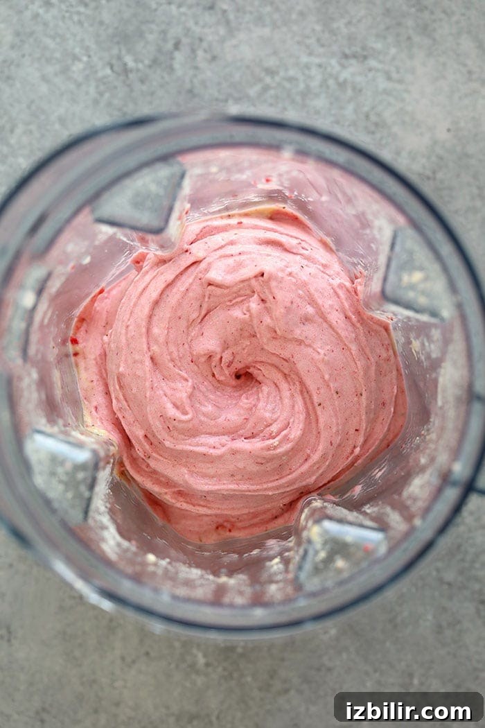 Protein Strawberry Banana Nice Cream in a blender Banana nice cream in a vitamix
