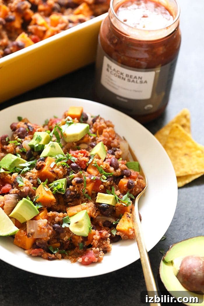 Vegan Mexican sweet potato and quinoa casserole quinoa casserole